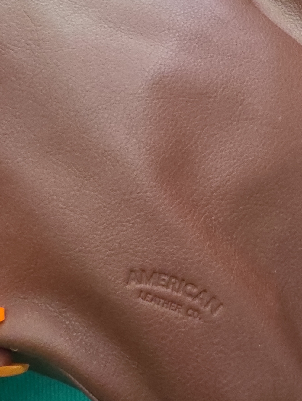 American Leather Co. Brown Real Leather Bag with Tag - Picture 7 of 7